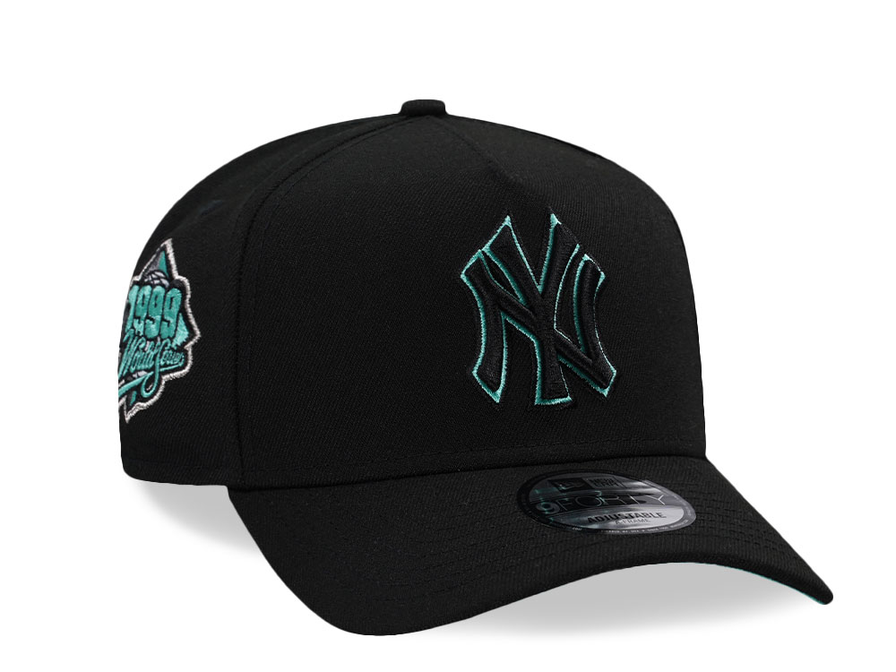 New Era New York Yankees World Series 1999 Black Tiffany Edition 9Forty A Frame Snapback Hat