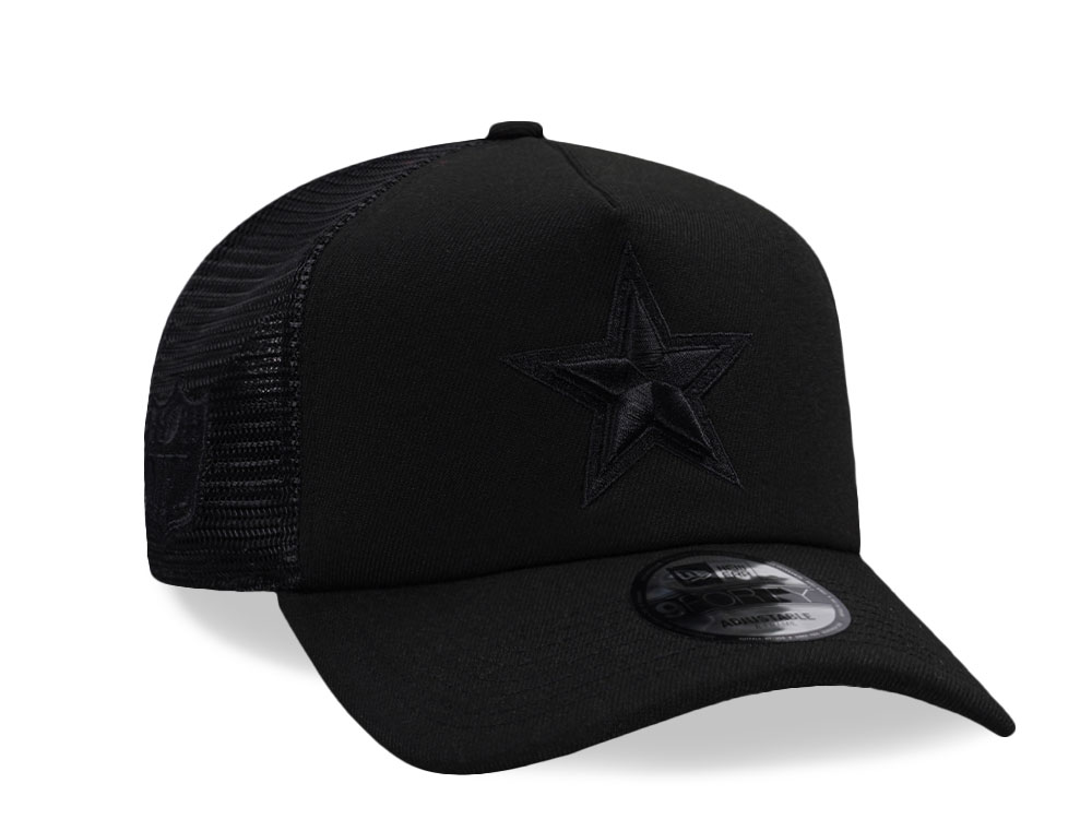 New Era Dallas Cowboys Black Foam Trucker 9Forty A Frame Snapback Hat