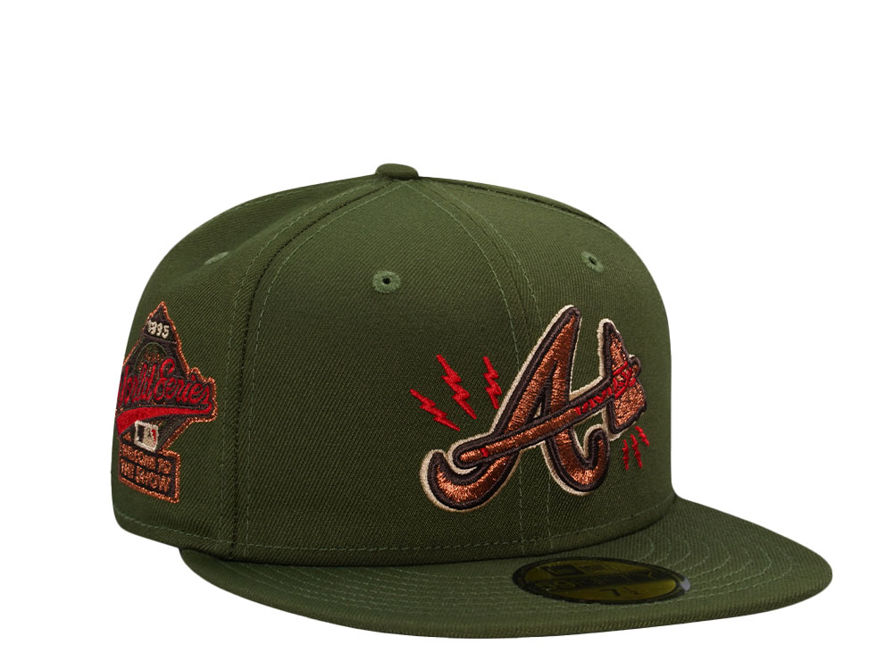 New Era Atlanta Braves World Series 1995 Electric Alpine Green Edition 59Fifty Fitted Hat