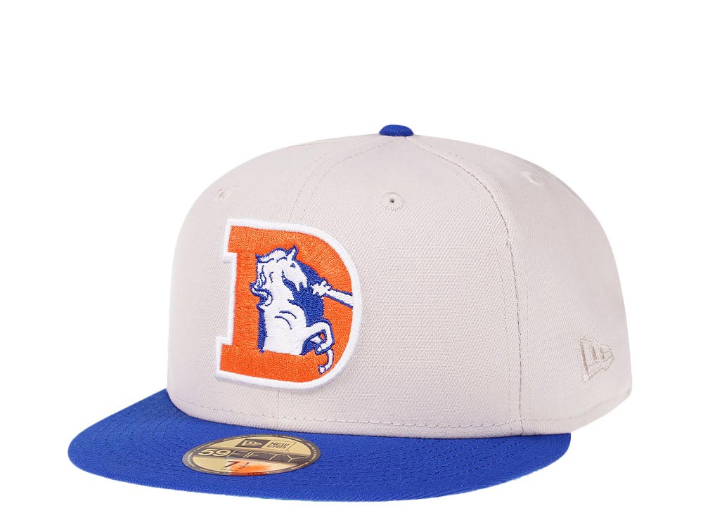 New Era Denver Broncos Stone Two Tone Throwback Edition 59Fifty Fitted Hat