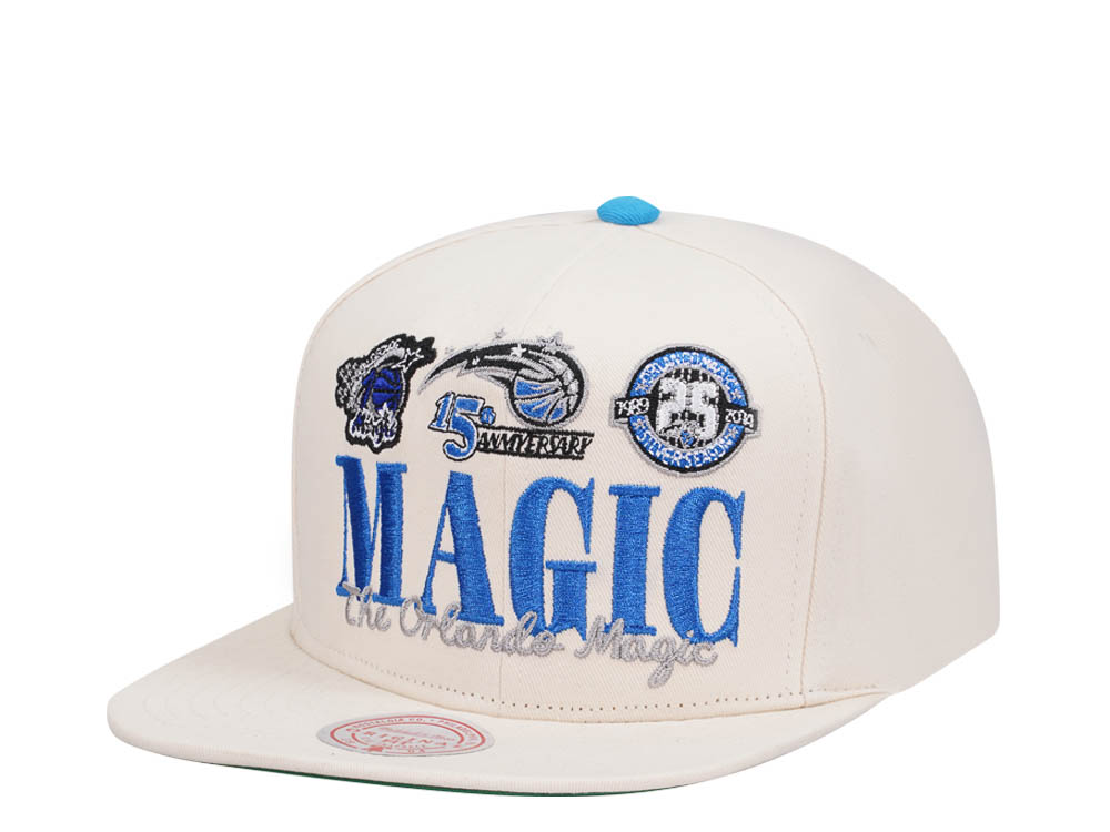 Mitchell & Ness Orlando Magic Reframe Retro Off White Snapback Hat