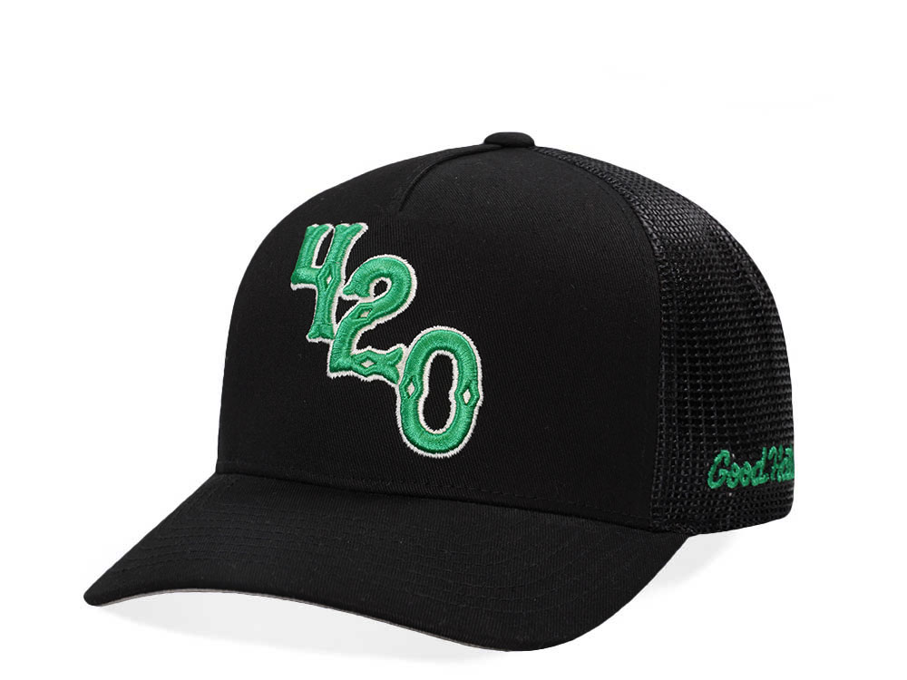 Good Hats 420 Black Trucker Edition Snapback Hat