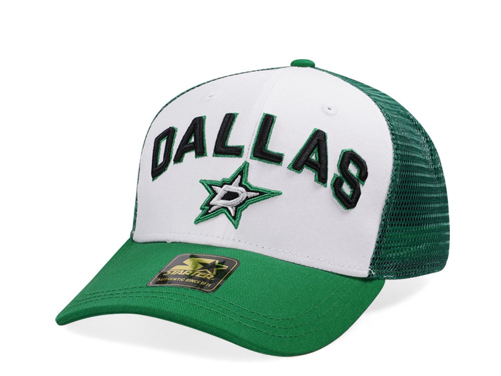 Starter Dallas Stars Penalty Curved Trucker Snapback Hat