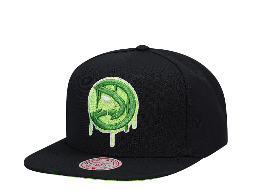 Mitchell & Ness Atlanta Hawks Slime Drip Snapback Hat