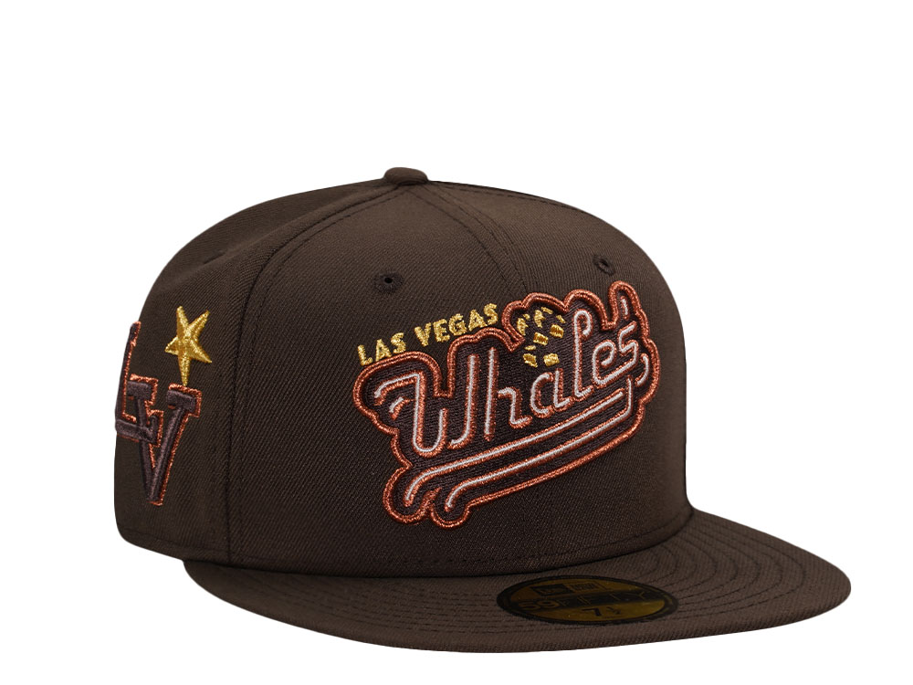 New Era Las Vegas Aviators Whales Walnut Metallic Prime Edition 59Fifty Fitted Hat