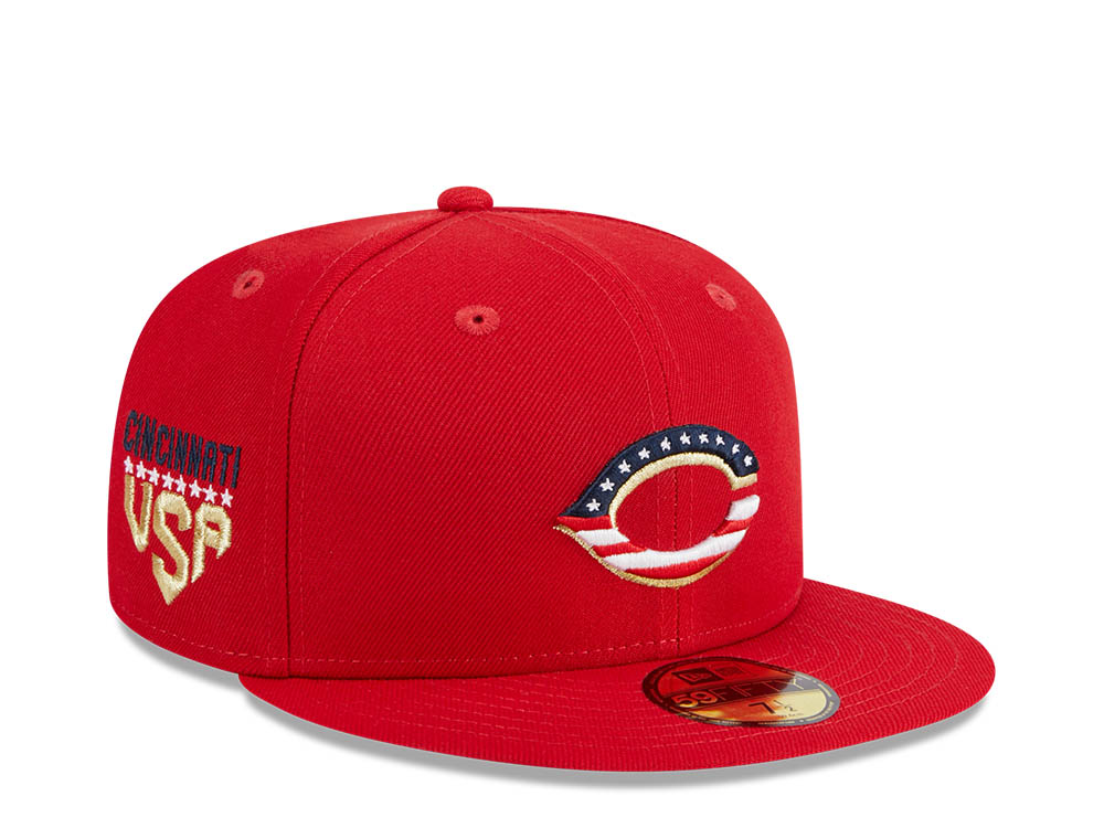 New Era Cincinnati Reds 4th of July 23 Authentic On-Field 59Fifty Fitted Hat