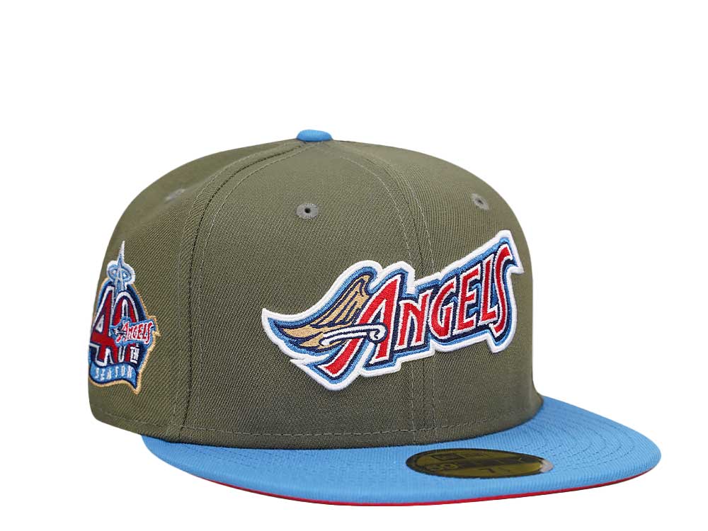 New Era Anaheim Angels 40th Anniversary Olive Two Tone Edition 59Fifty Fitted Hat