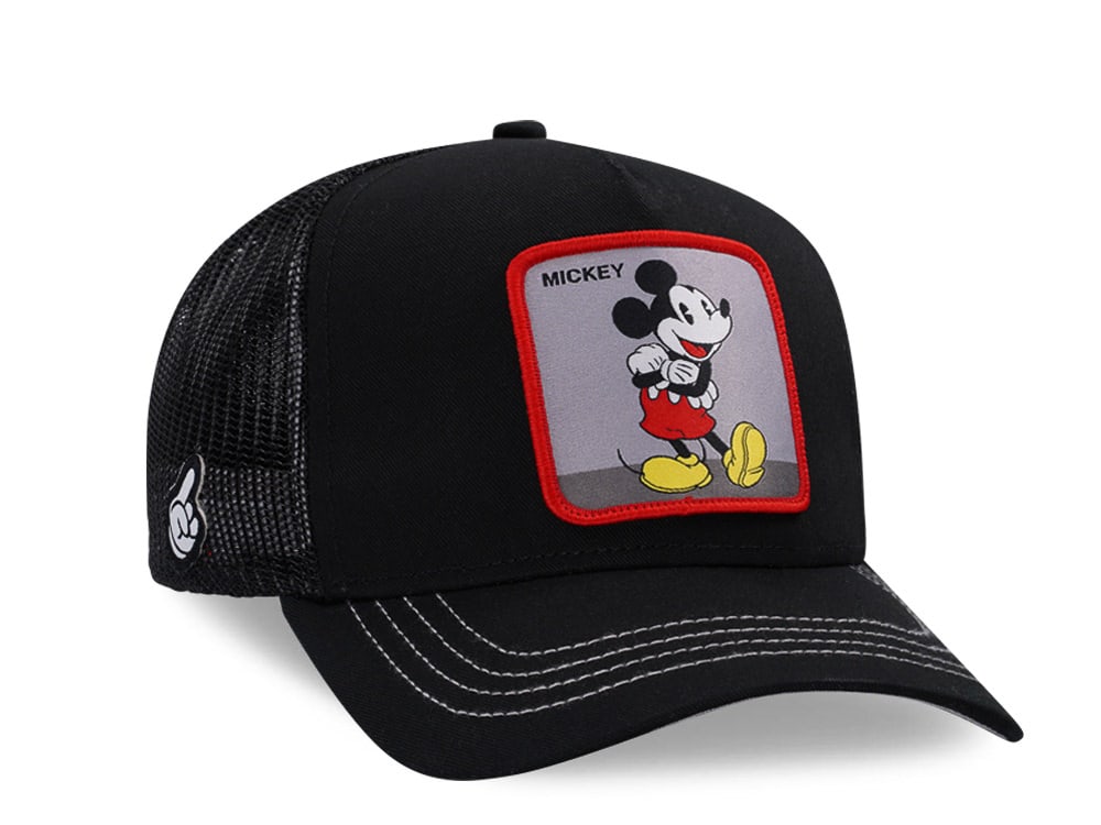 Capslab Disney Mickey Mouse Black Trucker Snapback Hat