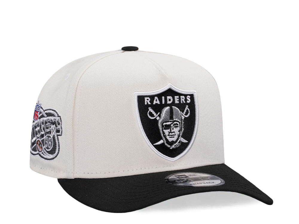 New Era Las Vegas Raiders Draft 1998 Chrome Two Tone Edition 9Fifty A Frame Snapback Hat