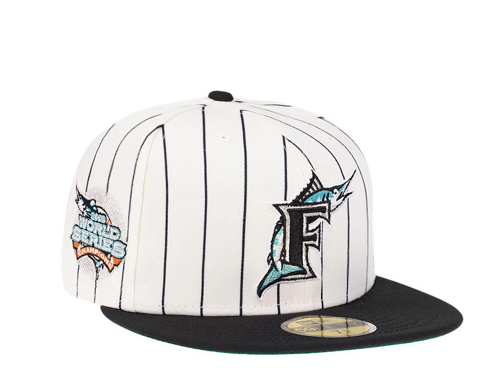 New Era Florida Marlins World Series 2003 Pinstripe Heroes Elite Edition 59Fifty Fitted Hat