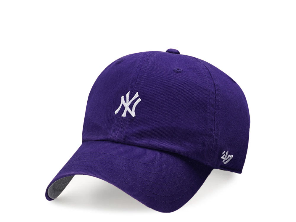 47Brand New York Yankees Purple Base Runner Clean up Strapback Hat