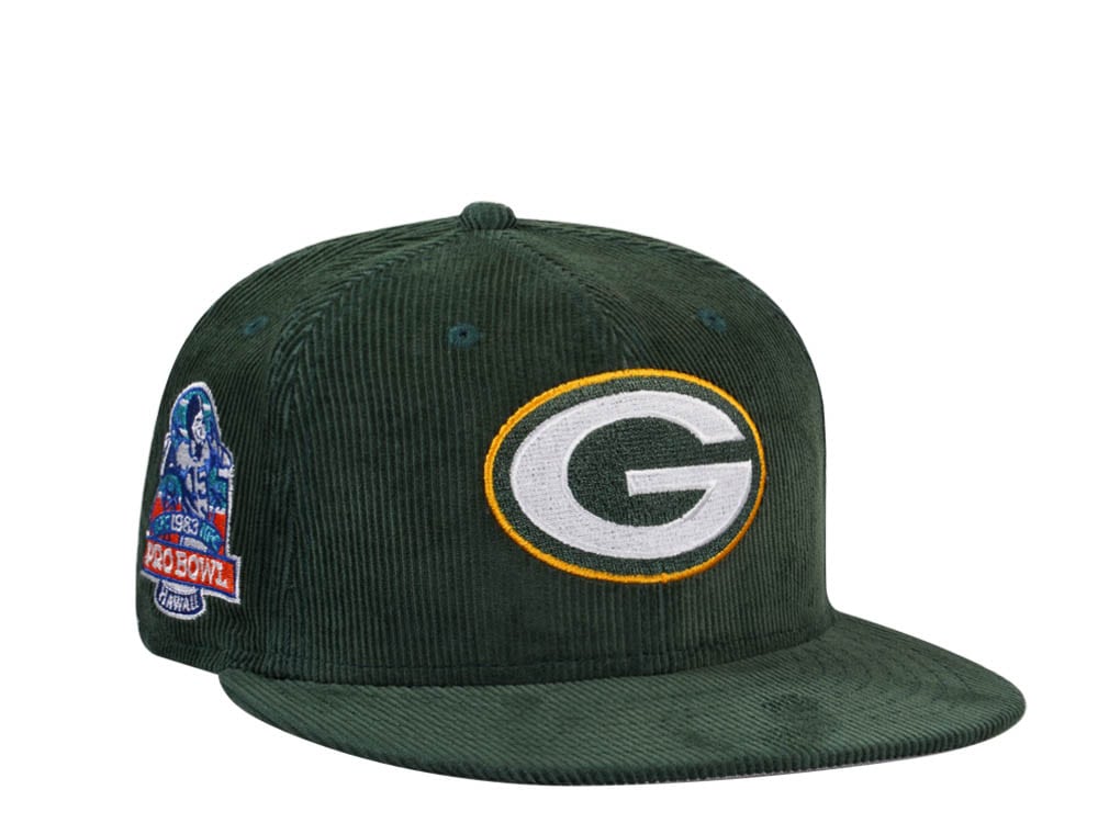 New Era Green Bay Packers Pro Bowl Hawaii 1983 Throwback Cord Edition 59Fifty Fitted Hat