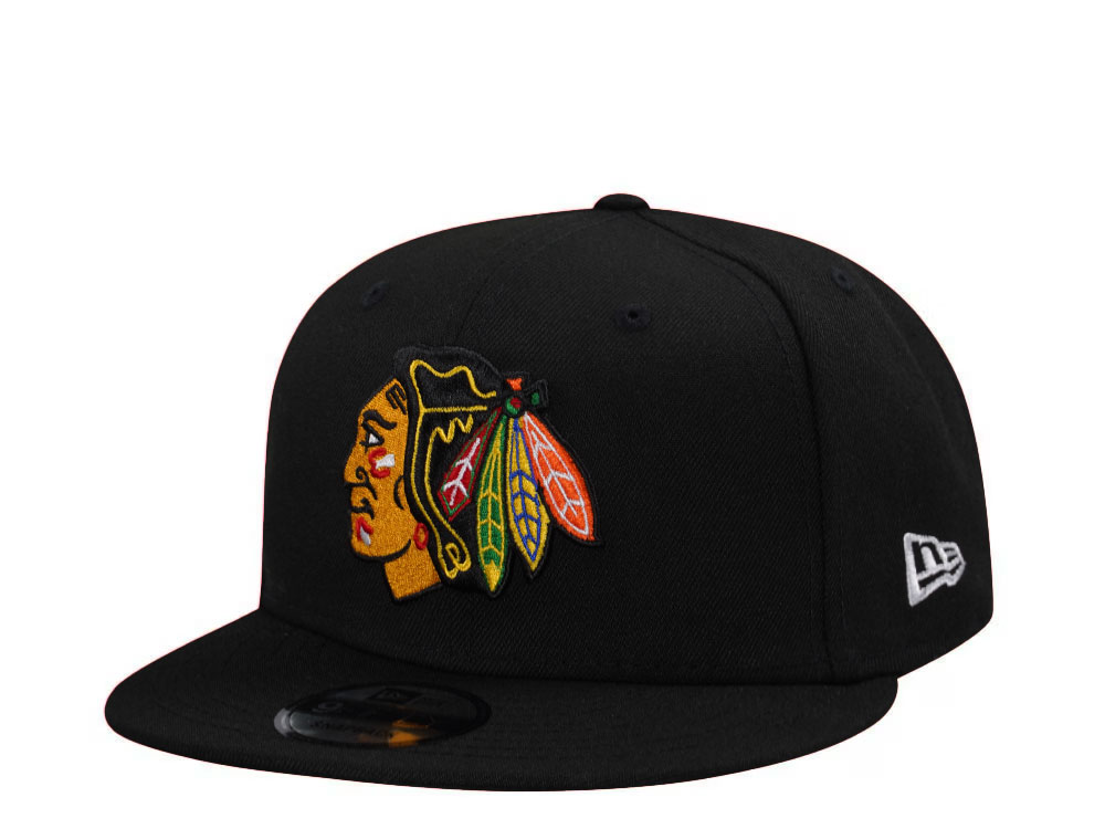 New Era Chicago Blackhawks NHL Injection 2024 Black 9Fifty Snapback Hat