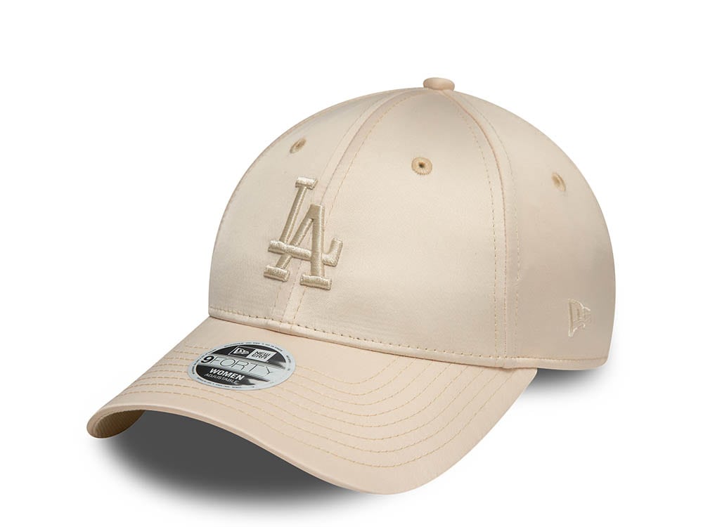 New Era Los Angeles Dodgers Satin Cream Womens 9Forty Snapback Hat