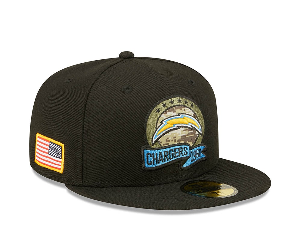 New Era Los Angeles Chargers Salute to Service 2022 Fitted 59Fifty Hat