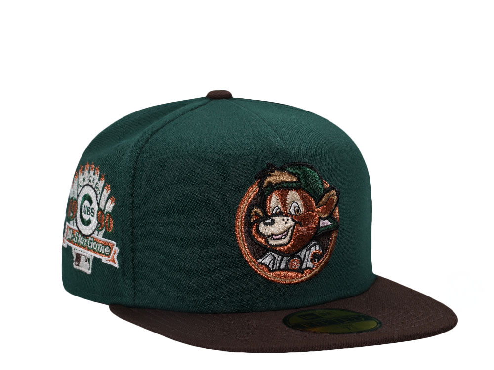 New Era Chicago Cubs All Star Game 1990 Copper Green Two Tone Edition A Frame 59Fifty Fitted Hat