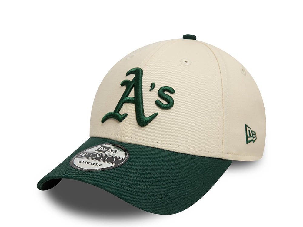 New Era Oakland Athletics Colour Block Two Tone 9Forty Strapback Hat