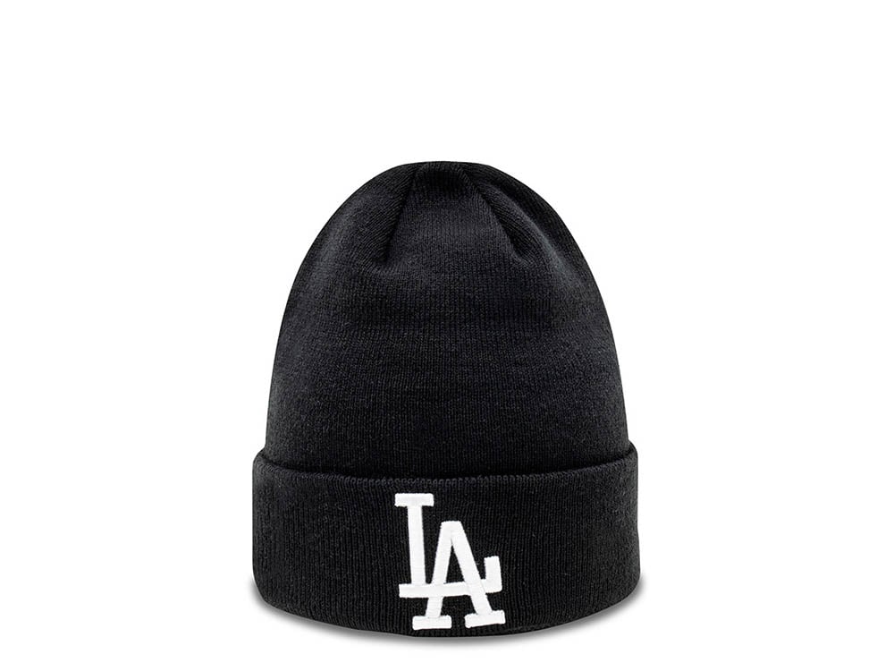 New Era Los Angeles Dodgers Essential Cuff Beanie Black Knit