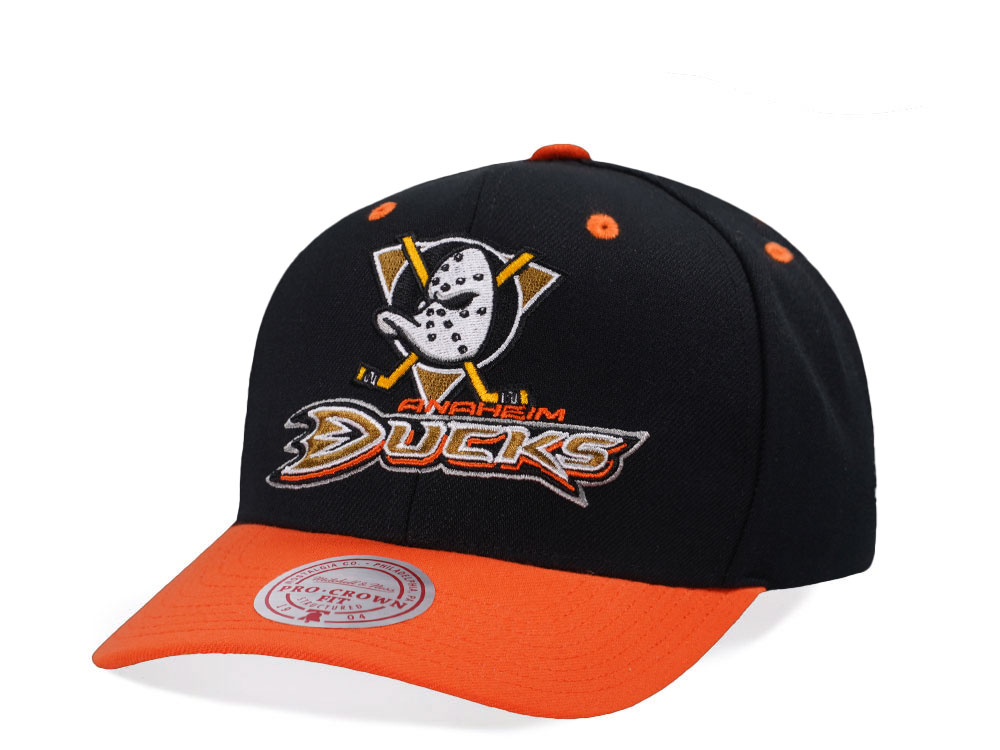 Mitchell & Ness Anaheim Ducks Two Tone Pro Crown Fit Snapback Hat