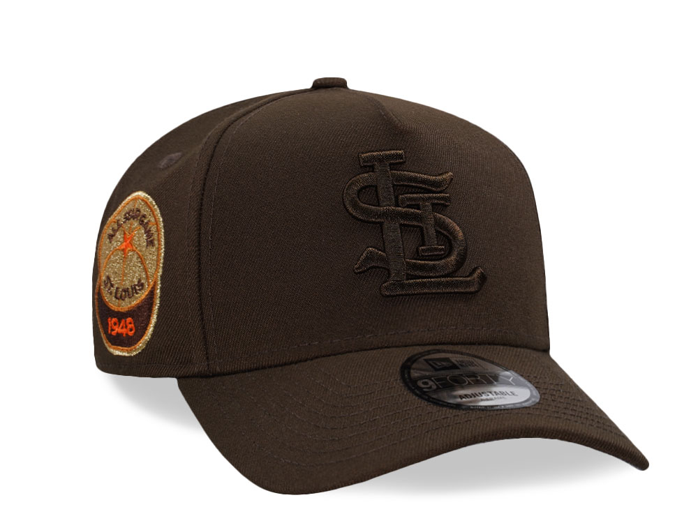 New Era St. Louis Cardinals All Star Game 1948 Brown Tonal Edition 9Forty A Frame Snapback Hat