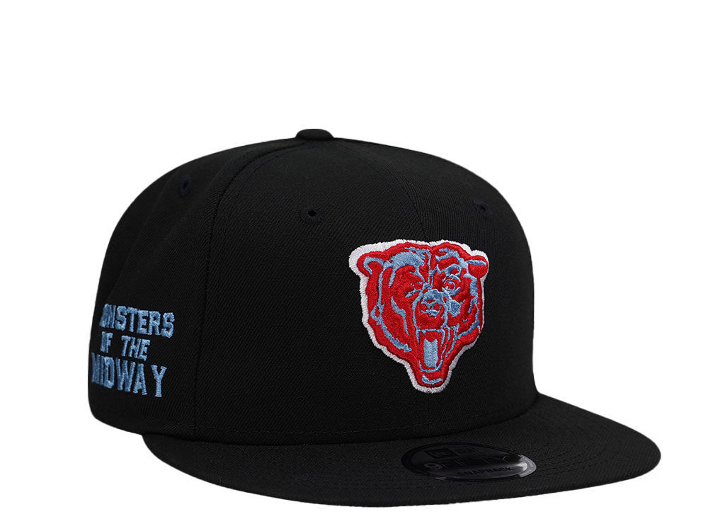 New Era Chicago Bears Monsters Of The Midway Black Edition 9Fifty Snapback Cap TOPPERZSTORE.COM