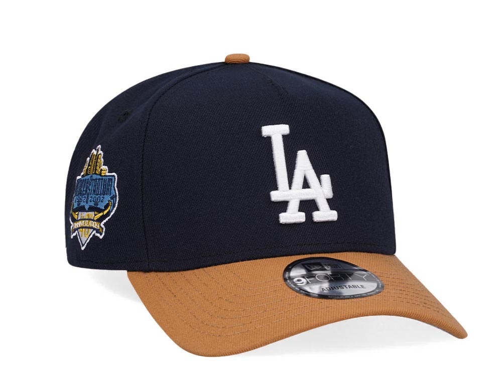 New Era Los Angeles Dodgers 40th Anniversary Ocean Cocoa Two Tone Edition 9Forty A Frame Snapback Hat