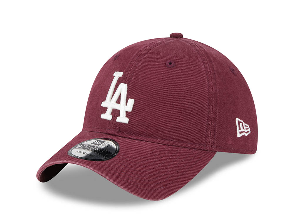 New Era Los Angeles Dodgers Essential League Maroon 9Twenty Strapback Hat