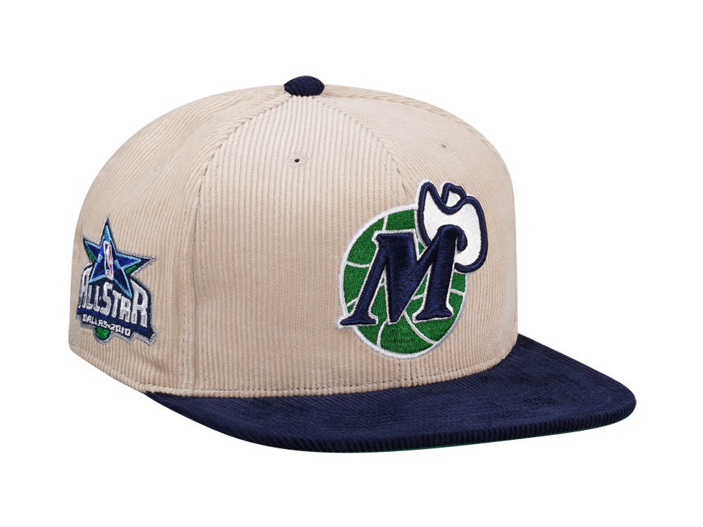 Mitchell & Ness Dallas Mavericks All Star 2010 Two Tone Hardwood Classic Cord Edition Dynasty Fitted Hat