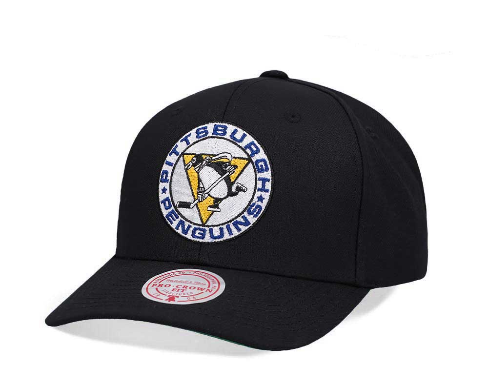 Mitchell & Ness Pittsburgh Penguins Team Ground 2.0 Pro Black Snapback Hat