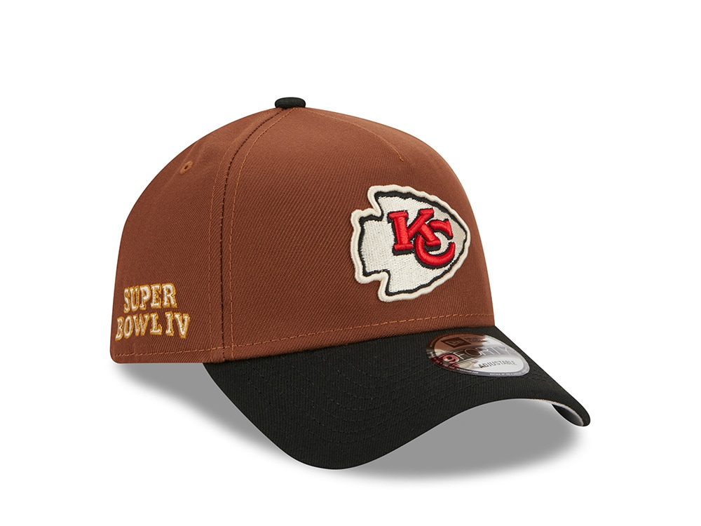 New Era Kansas City Chiefs Super Bowl IV Harvest Two Tone 9Forty A Frame Snapback Hat