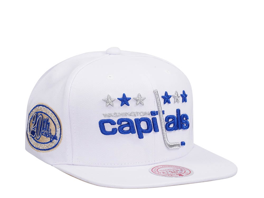 Mitchell & Ness Washington Capitals 20th Anniversary Winter White Snapback Hat