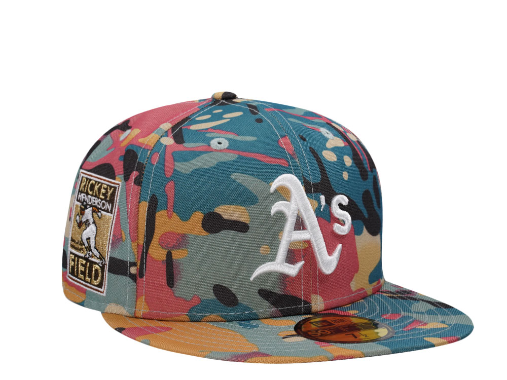 New Era Oakland Athletics Rickey Henderson Field Camo Edition 59Fifty Fitted Hat