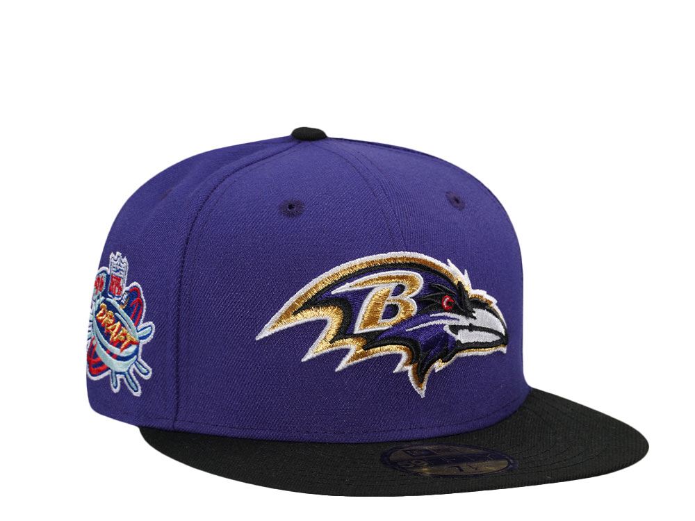 New Era Baltimore Ravens Draft 1996 Legends Edition 59Fifty Fitted Cap TOPPERZSTORE.COM