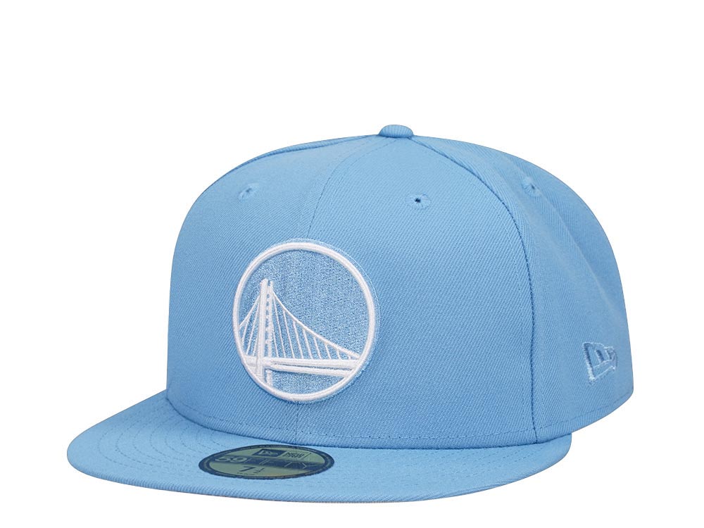 New Era Golden State Warriors Sky Blue Classic Edition 59Fifty Fitted Hat