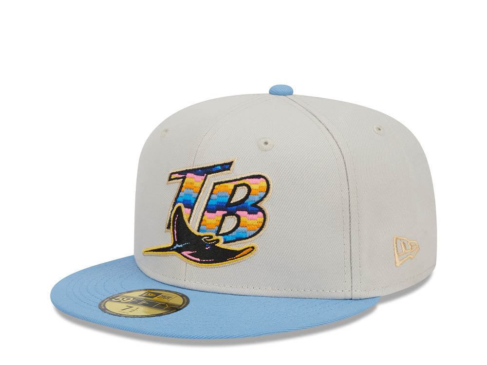 New Era Tampa Bay Rays Beachfront Stone Two Tone Edition 59Fifty Fitted Hat