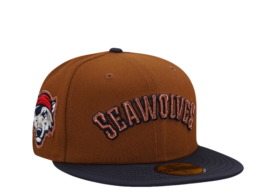 New Era Erie Seawolves Bourbon Ripstop Brim Two Tone Edition 59Fifty Fitted Hat