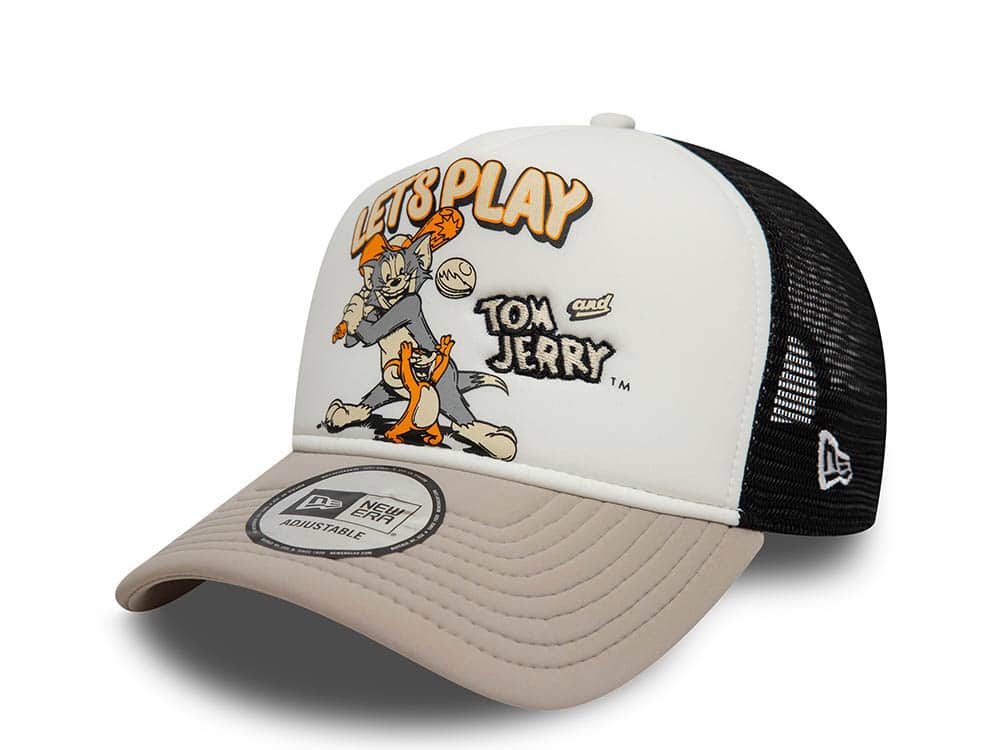 New Era Tom And Jerry Tom And Jerry Let's Play 9Forty A Frame Trucker Snapback Hat