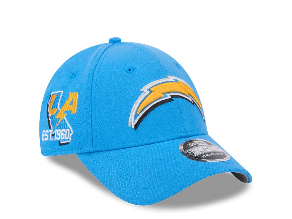 New Era Los Angeles Chargers NFL24 Draft 9Forty Stretch Snapback Cap TOPPERZSTORE.COM