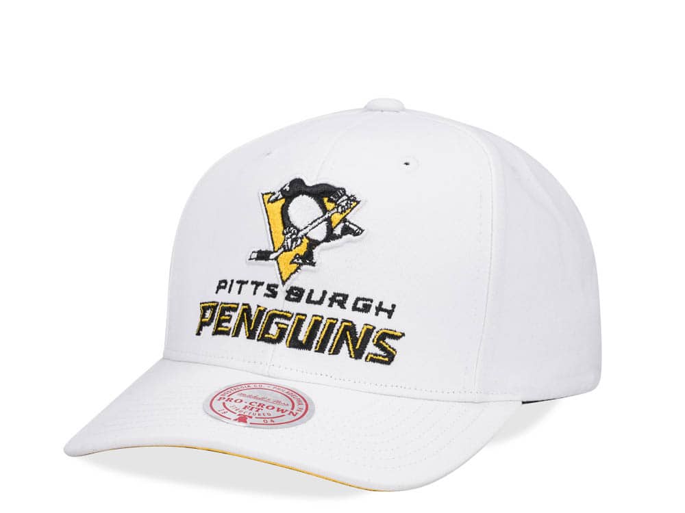 Mitchell Ness Pittsburgh Penguins All in Snapback Adjustable Hat Men s