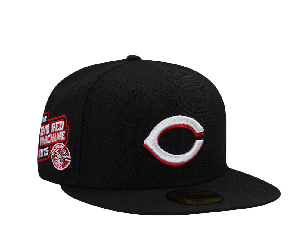 New Era Cincinnati Reds Big Red Machine 1975 Black Wool Edition 59Fifty Fitted Hat