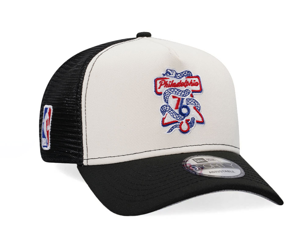 New Era Philadelphia 76ers Classic Two Tone Edition Trucker A Frame Snapback Hat