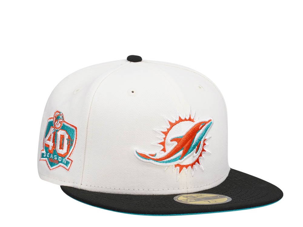 New Era Miami Dolphins 40th Anniversary Two Tone Edition 59Fifty Fitted Hat