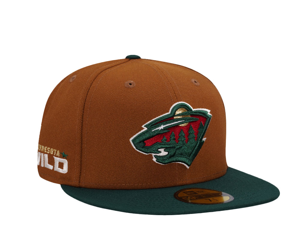 New Era Minnesota Wild Bourbon Two Tone Edition 59Fifty Fitted Cap