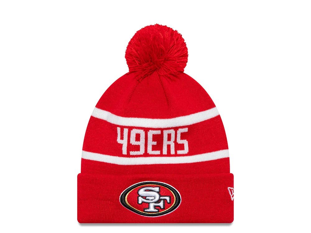 New Era San Francisco 49ers On The Cuff Jake Red Knit