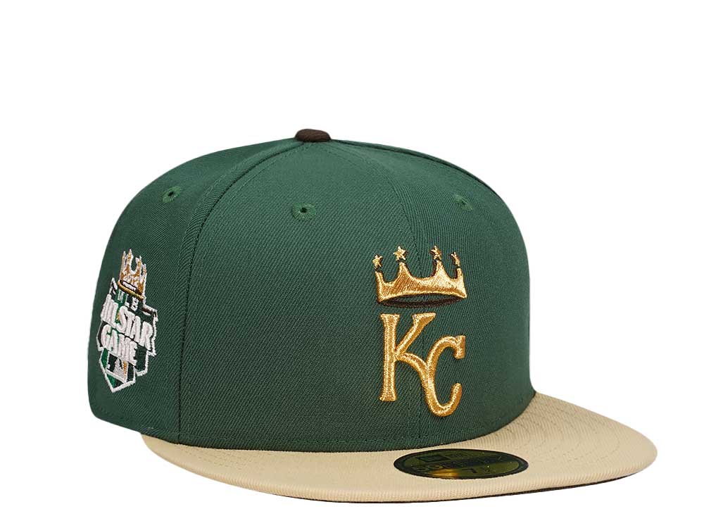 New Era Kansas City Royals All Star Game 2012 Mud Green Two Tone Edition 59Fifty Fitted Hat