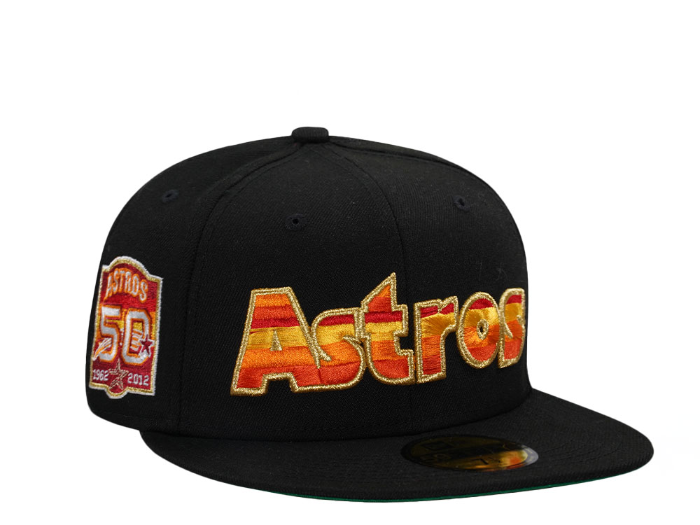 New Era Houston Astros 50th Anniversary Throwback Edition 59Fifty Fitted Cap TOPPERZSTORE.COM