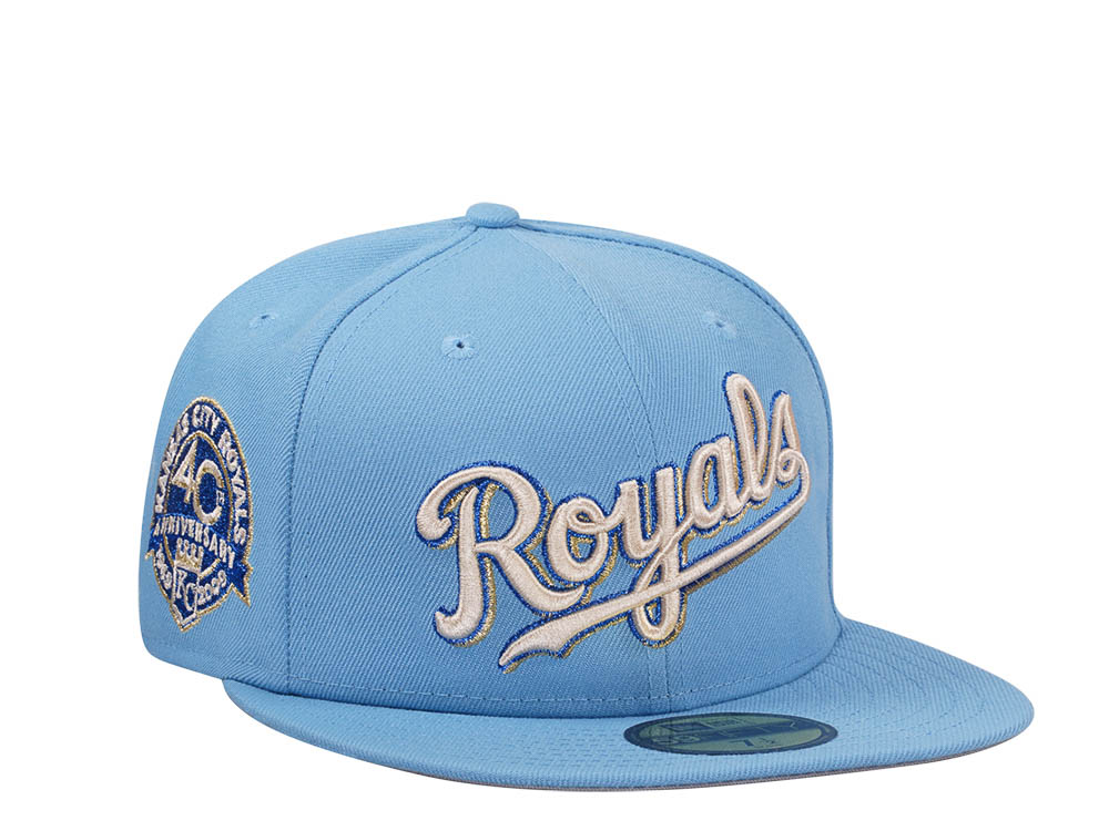 New Era Kansas City Royals 40th Anniversary Sky Classic Edition 59Fifty Fitted Hat