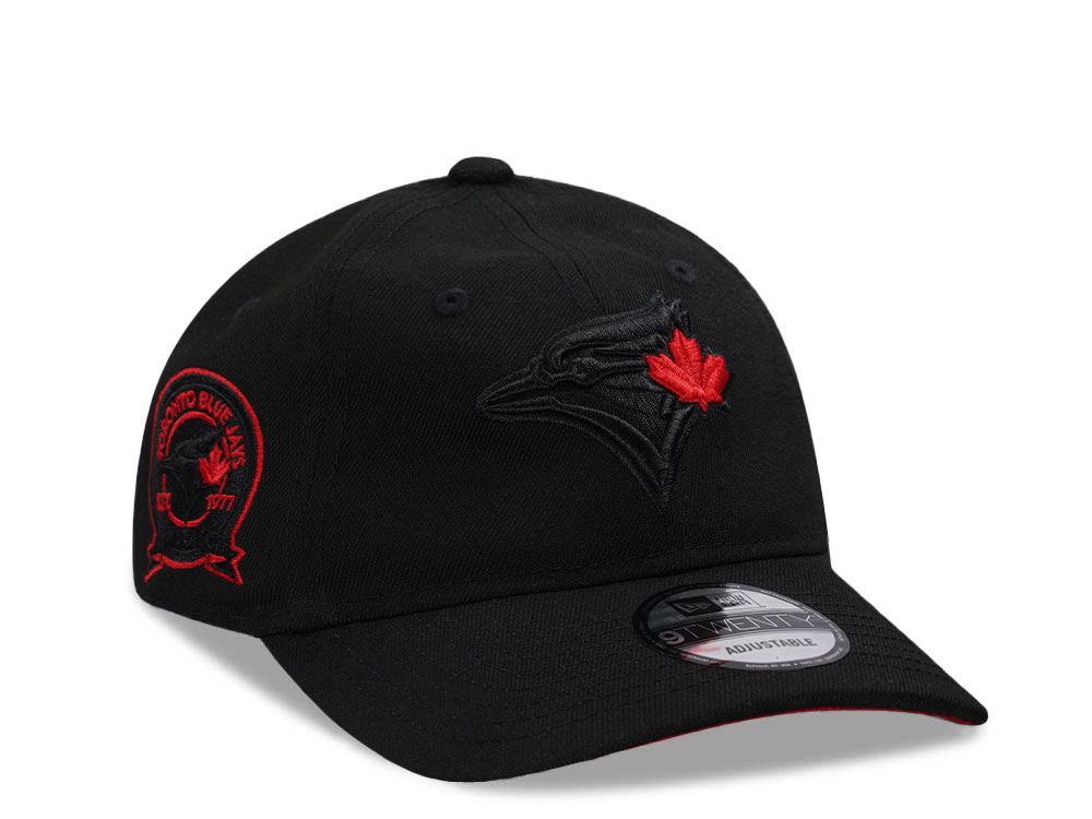 New Era Toronto Blue Jays Black Red Edition 9Twenty Strapback Hat