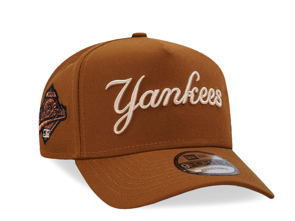 New Era New York Yankees World Series 1996 Caramel Copper 9Forty A Frame Snapback Hat