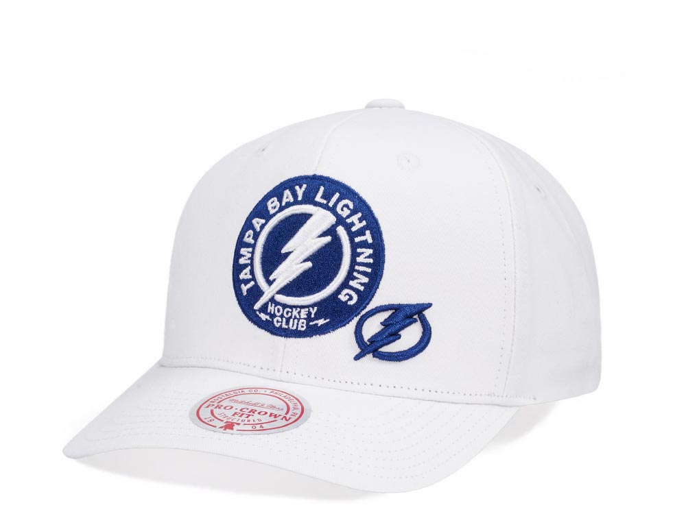 Mitchell & Ness Tampa Bay Lightning All in Pro White Snapback Hat